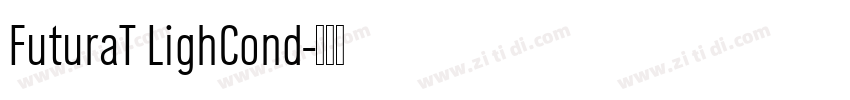 FuturaT LighCond字体转换